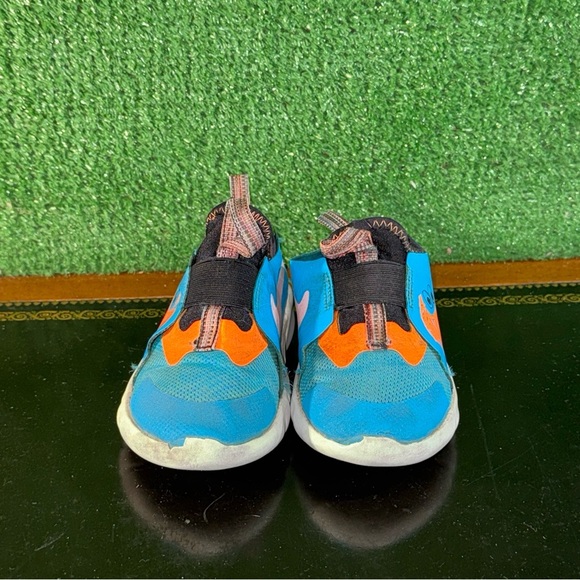 Nike Flex Runner 2 Blue Orange FV6667-400 Toddler Size 10C - Picture 2 of 6
